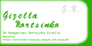 gizella mortsinko business card